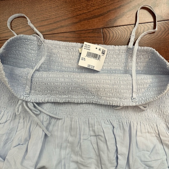 NWT American Eagle Smocked Babydoll Bow Tank Top - Picture 7 of 9